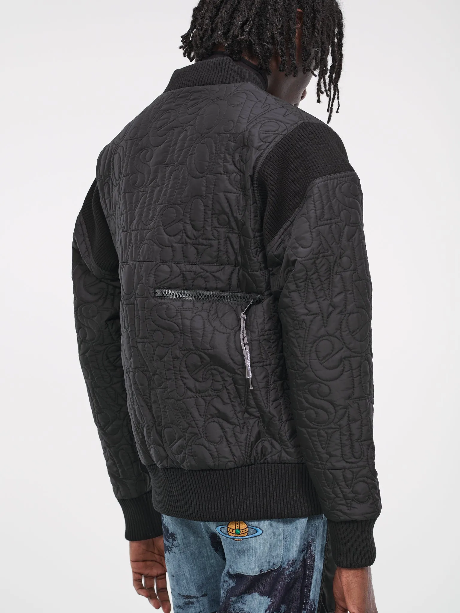 Stripped Cyclist Bomber (33040009-W00PS-PI-N401-BLACK)