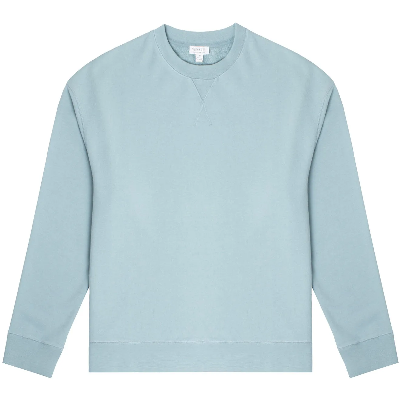 Sunspel Womens Loopback Sweatshirt Storm Blue