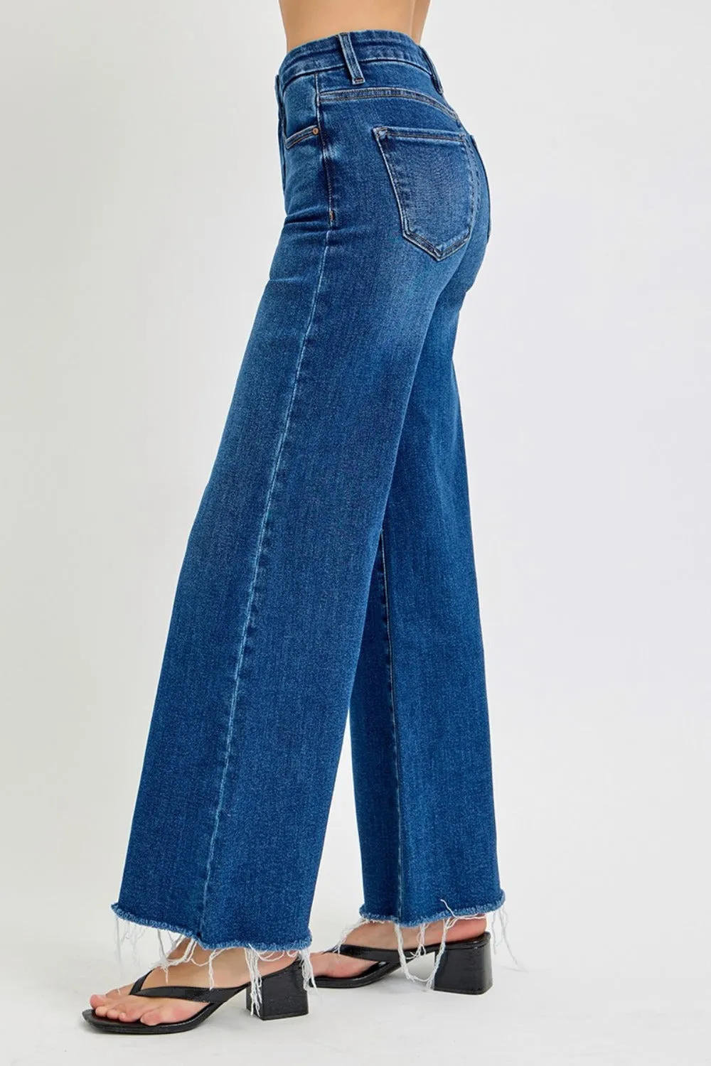 Tummy Control High Rise Wide Leg Jeans