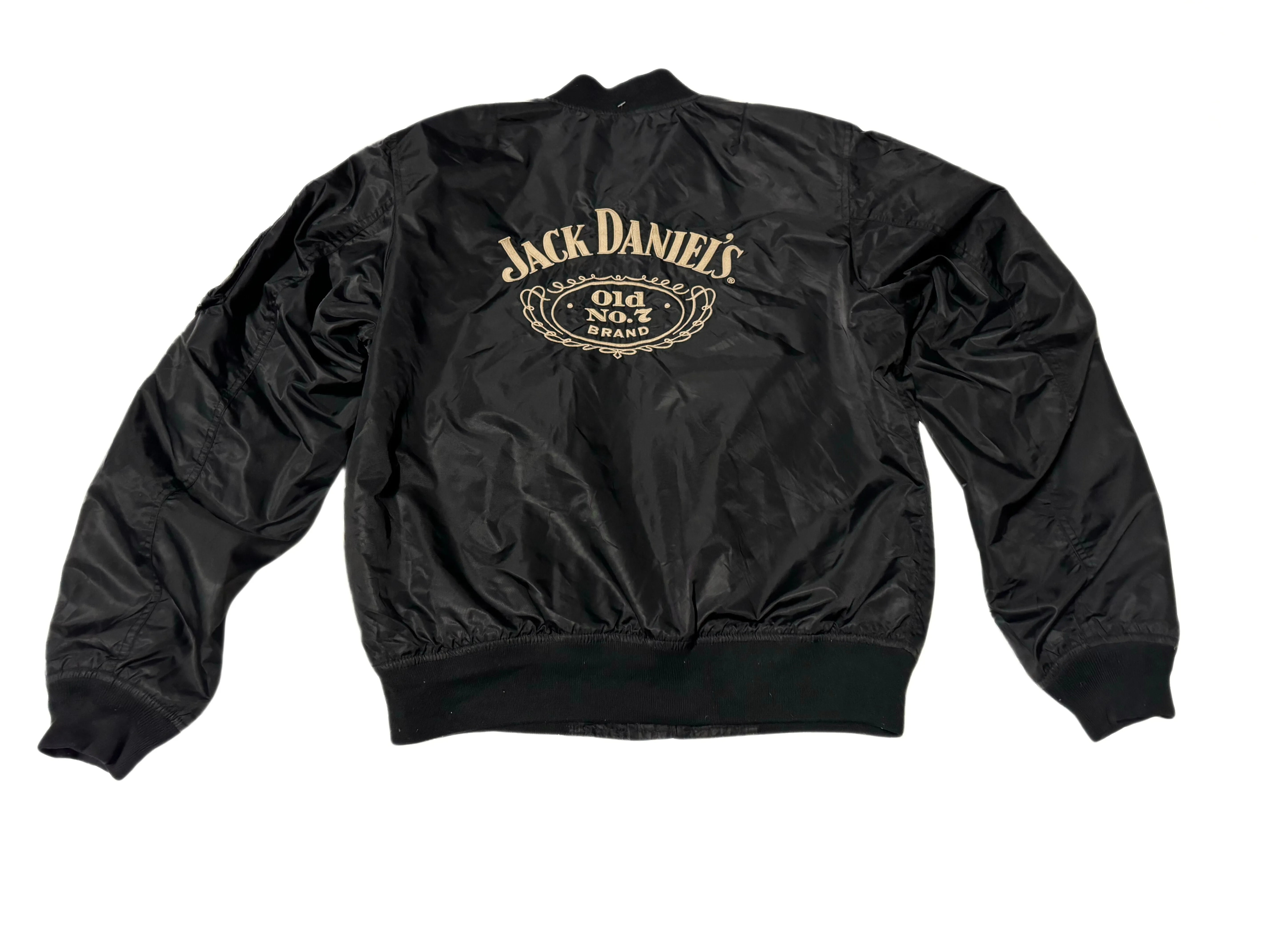 Vintage Jack Daniel’s Merch Nylon Bomber Jacket - (M-L)