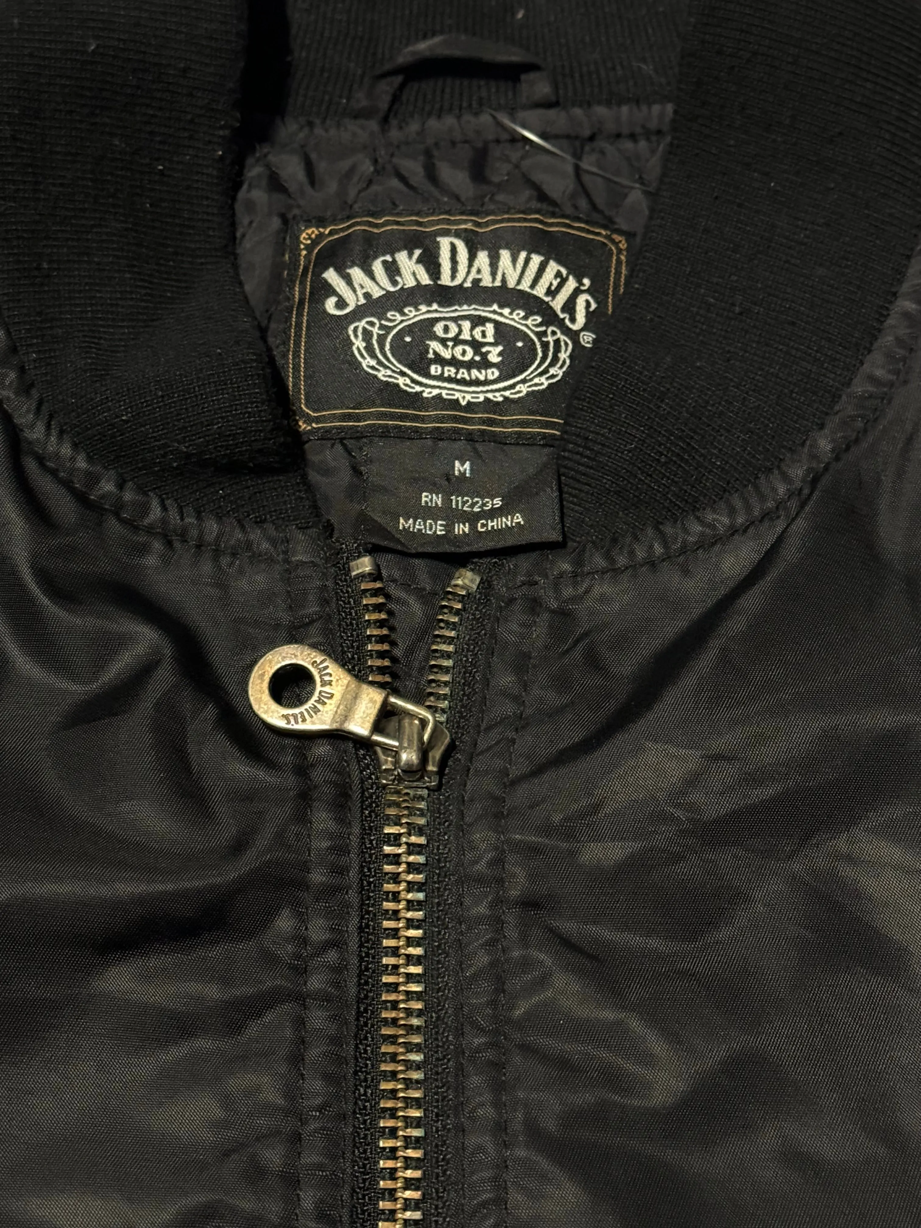 Vintage Jack Daniel’s Merch Nylon Bomber Jacket - (M-L)