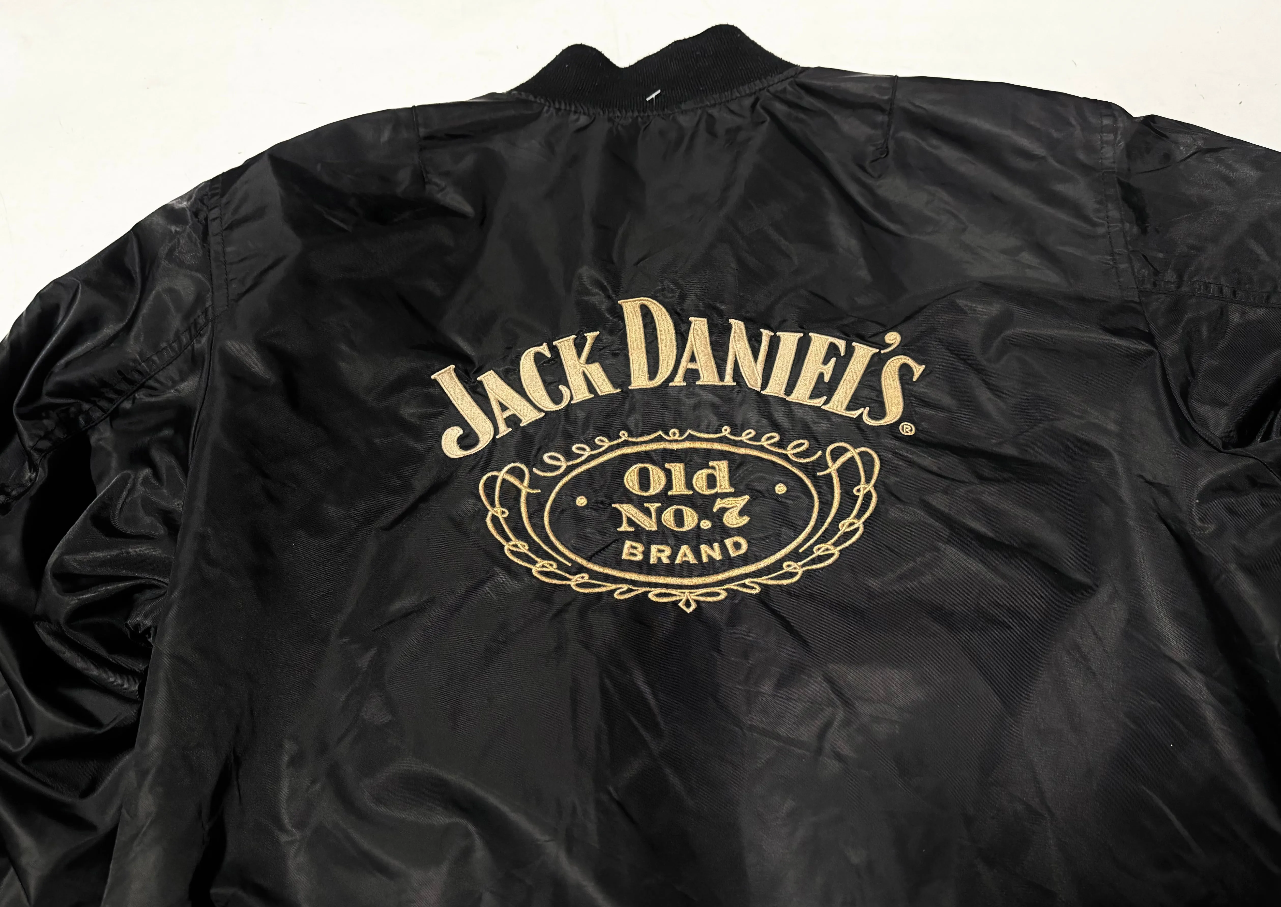 Vintage Jack Daniel’s Merch Nylon Bomber Jacket - (M-L)