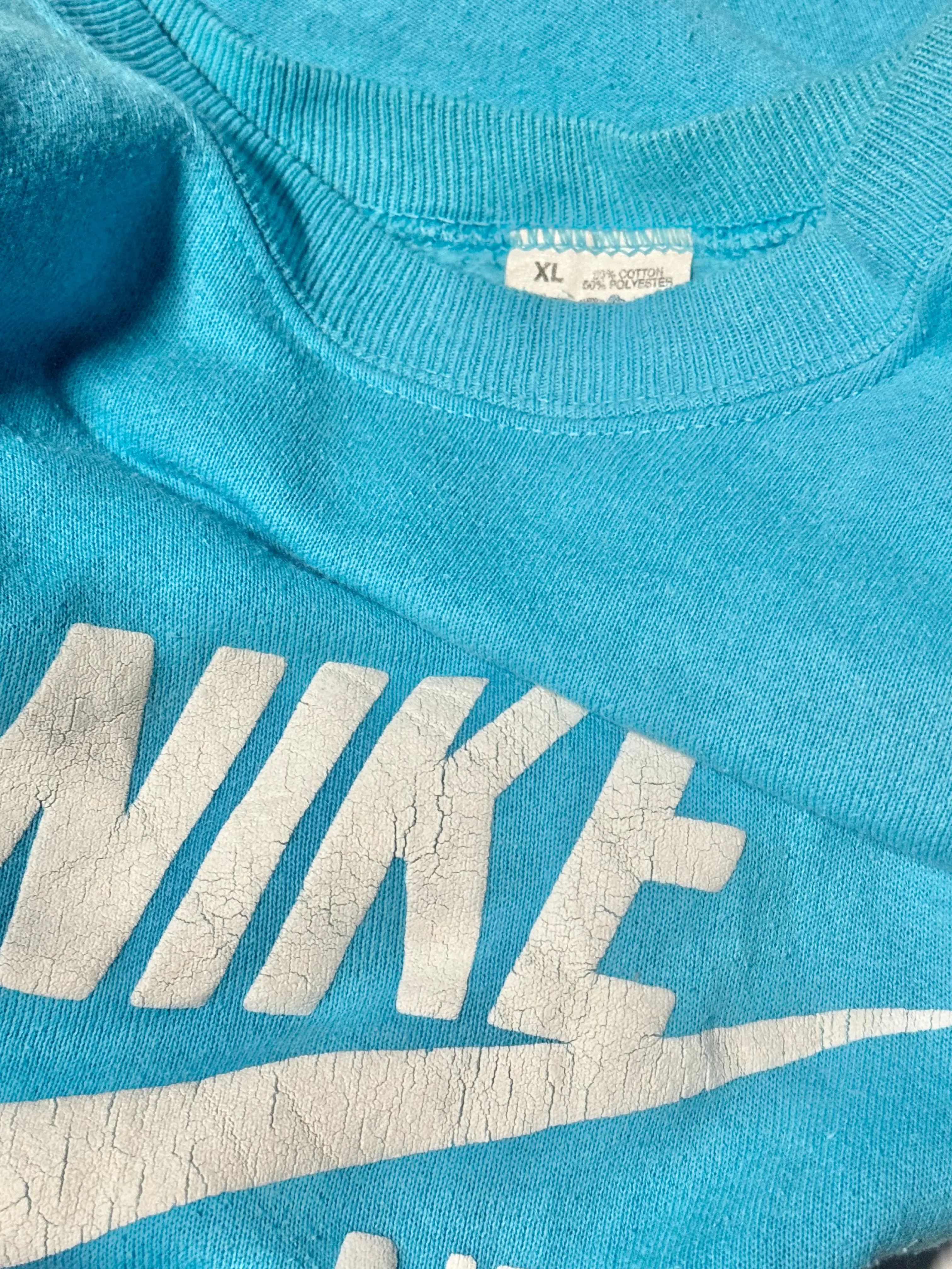 Vintage Nike Light Blue Sweatshirt (XL)