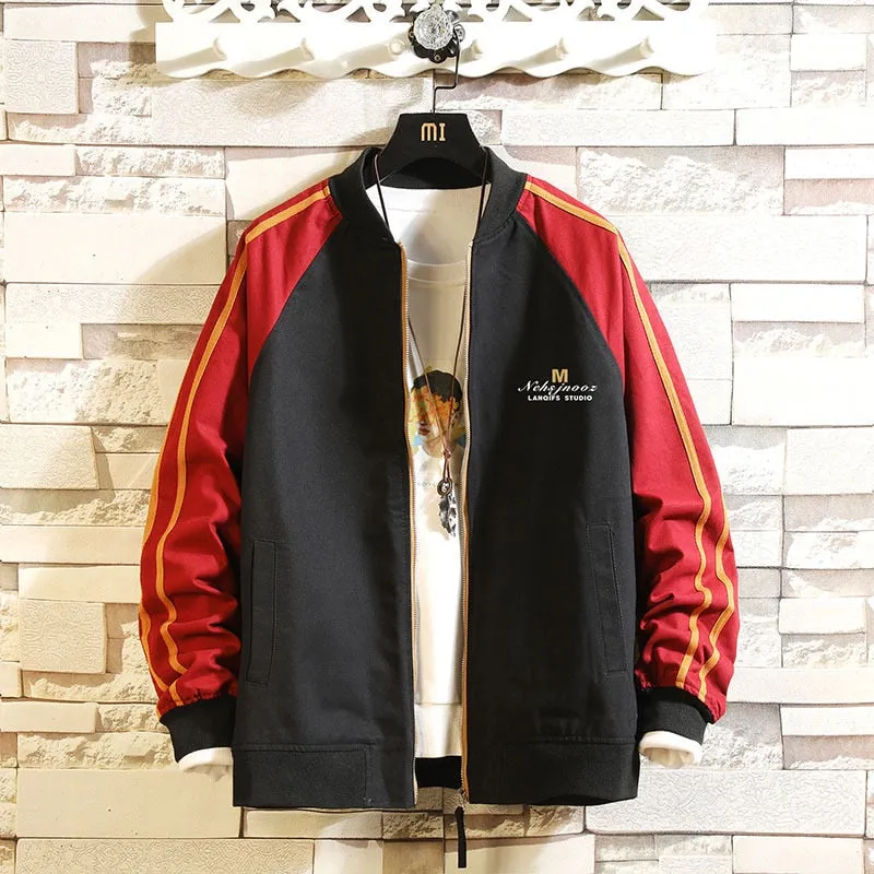 West Louis™ Spring Baseball Style Bomber Jacket