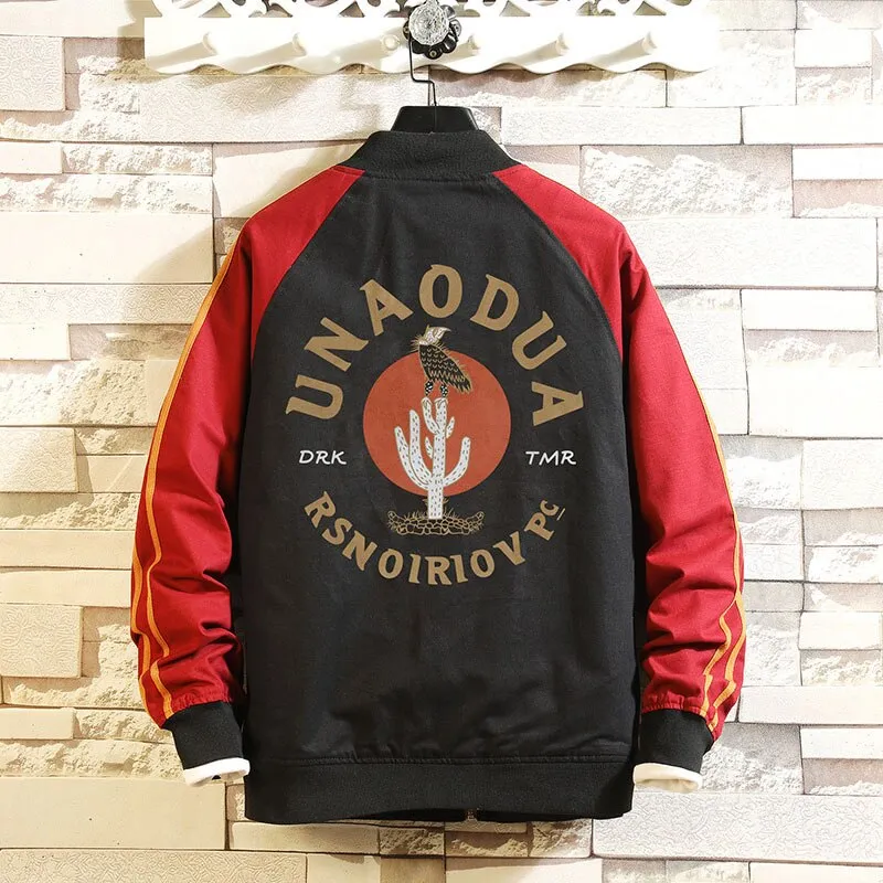 West Louis™ Spring Baseball Style Bomber Jacket