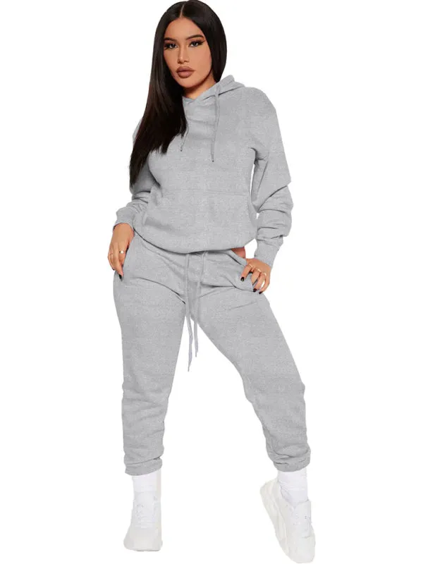 Women’s Drawstring Hoodie And Matching Joggers