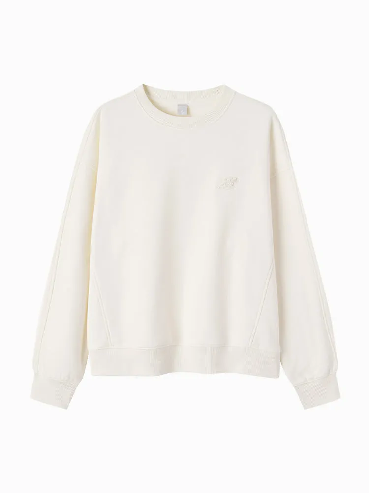 Women's round neck sweatshirt