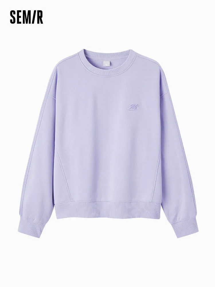 Women's round neck sweatshirt