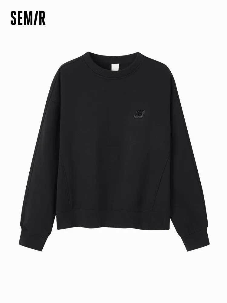 Women's round neck sweatshirt