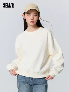 Women's round neck sweatshirt