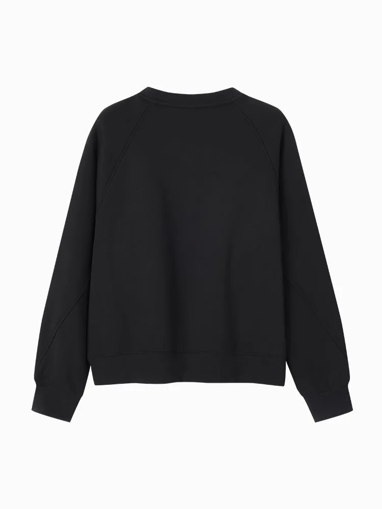 Women's round neck sweatshirt