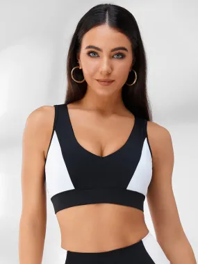 ZASUWA Female Contrast Color Backless Sports Bras